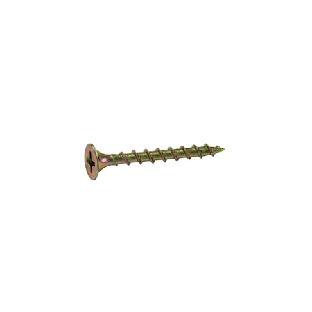 Grip-Rite #6, Wood Screw, Zinc Plated Steel, 1-1/4 in L 114GS25BK